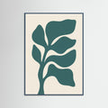 Teal Wood Organic Flow Green
