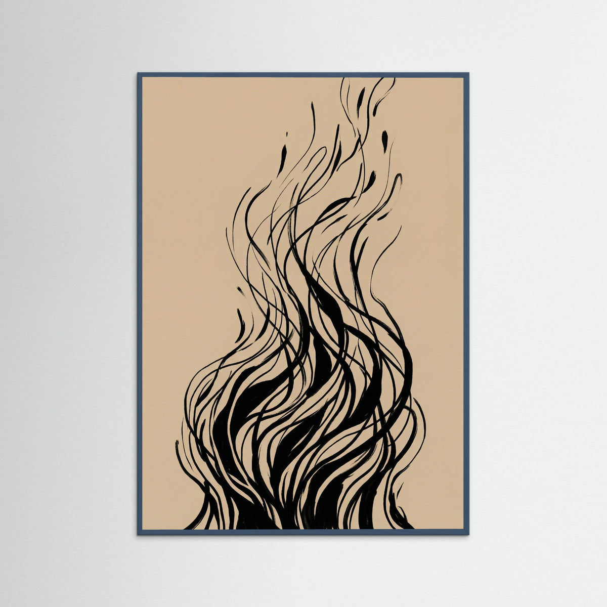 Teal Wood Organic Flow