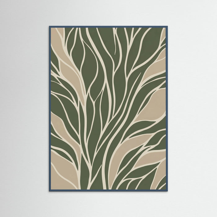 Teal Wood Organic Flow