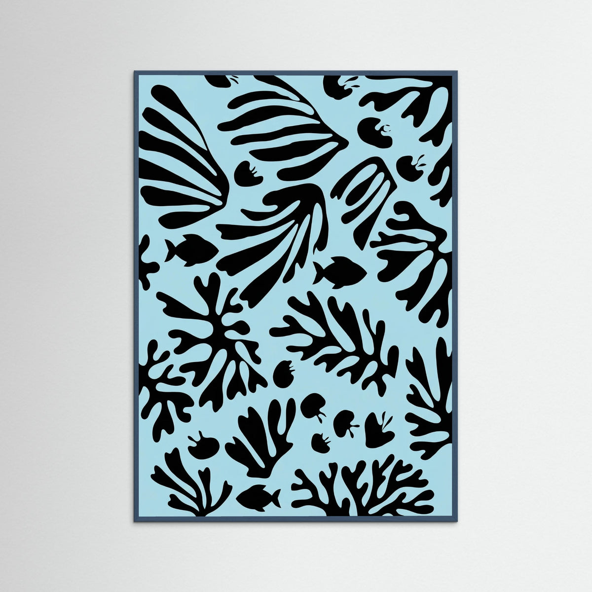 Teal Wood Organic Forms