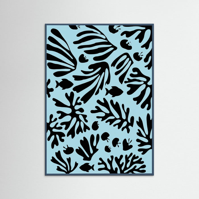 Teal Wood Organic Forms