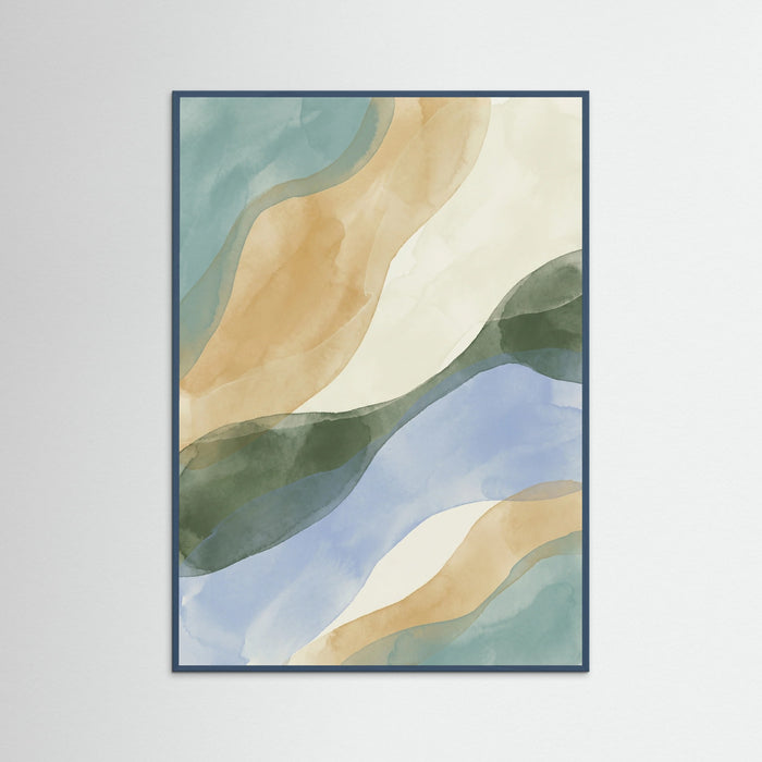 Teal Wood Organic Harmony Green