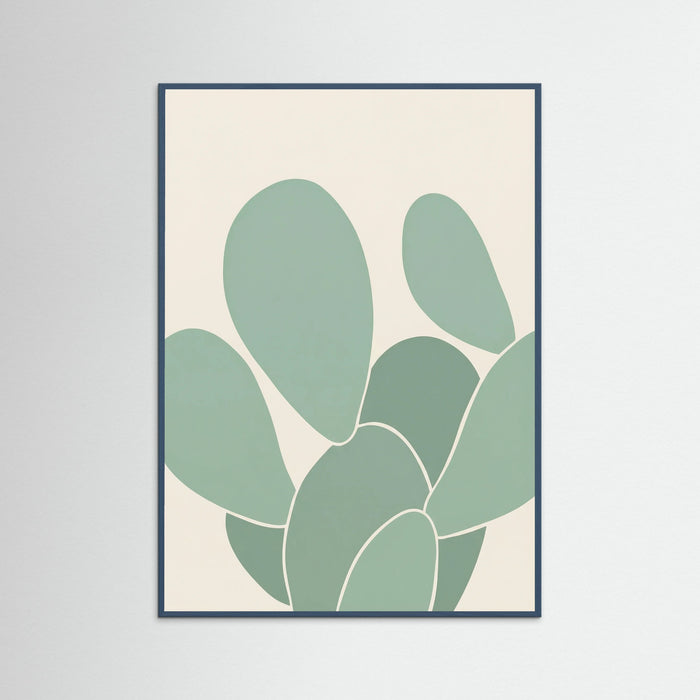 Teal Wood Organic Leaf Study