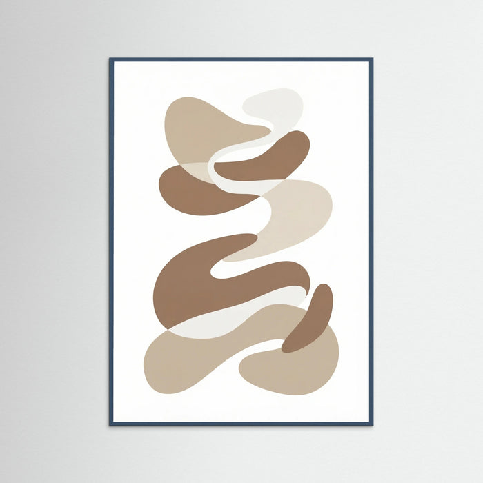 Teal Wood Organic Matisse Forms
