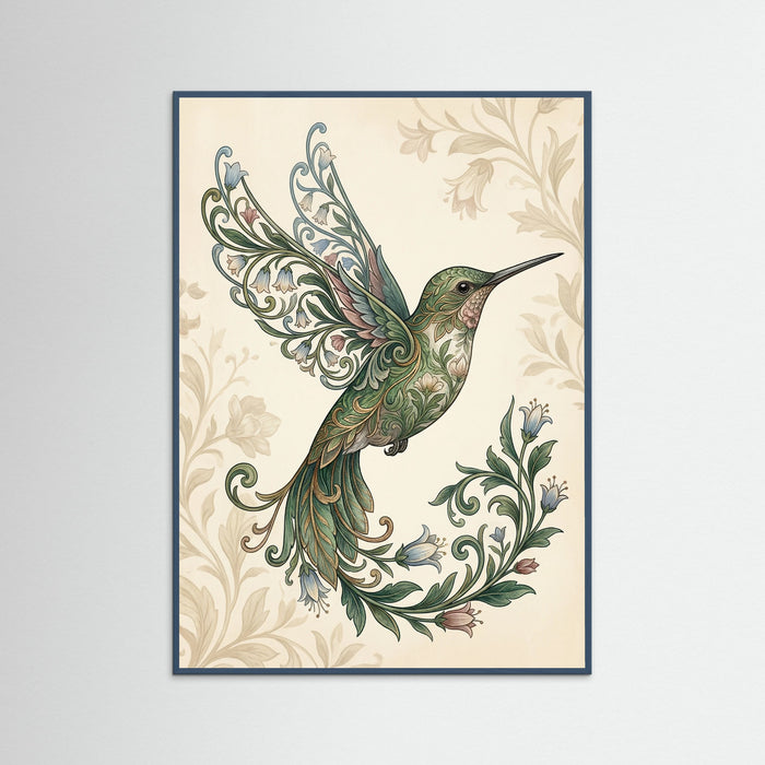 Teal Wood Ornate Silkwing