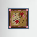 Teal Wood Out of Vase Blooms 4 Poster