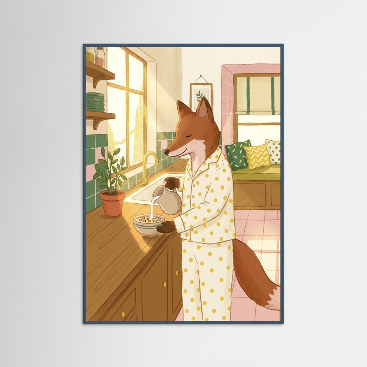 Teal Wood Pajama Brush Off