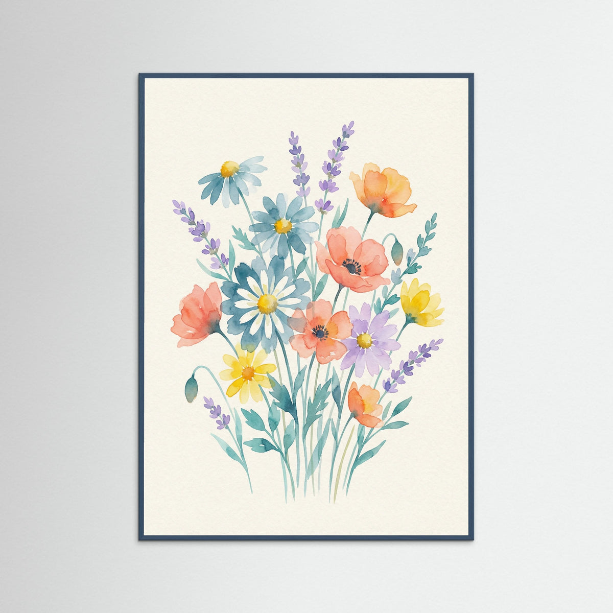 Teal Wood Pansy Bloom