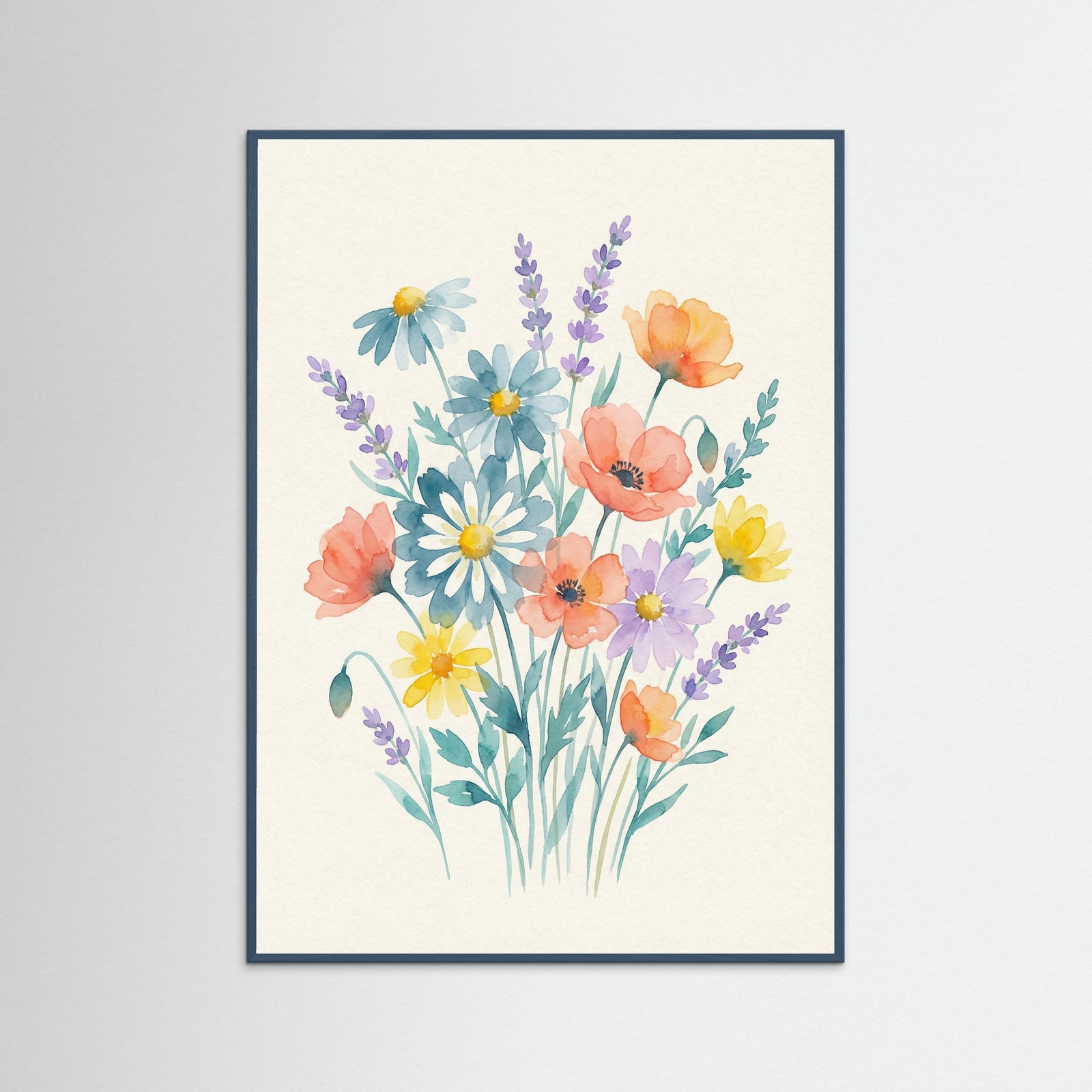 Teal Wood Pansy Bloom