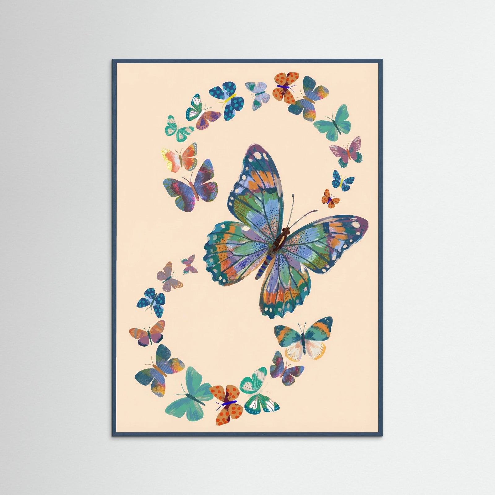 Teal Wood Papillon Garden