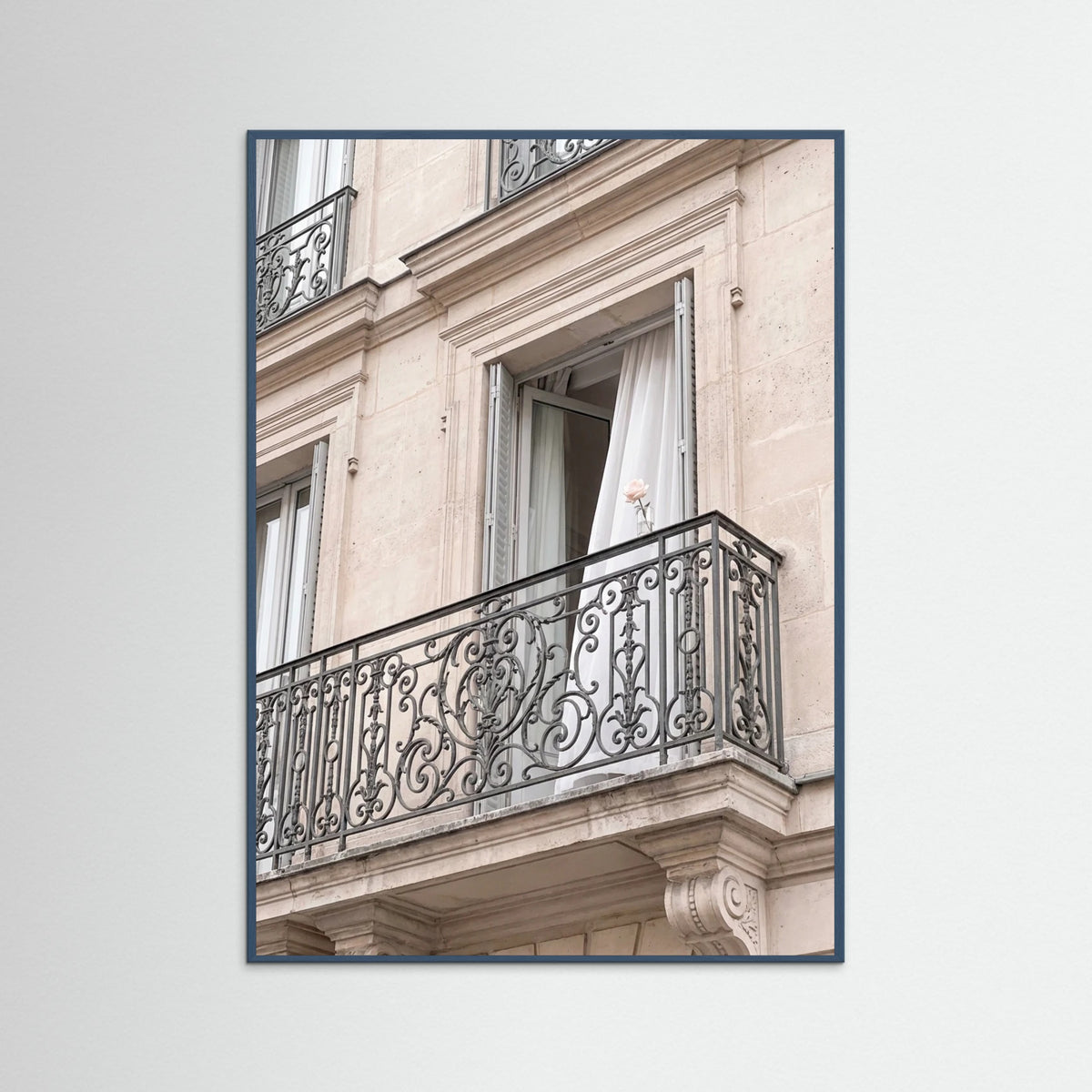 Teal Wood Parisian Chic Entrance