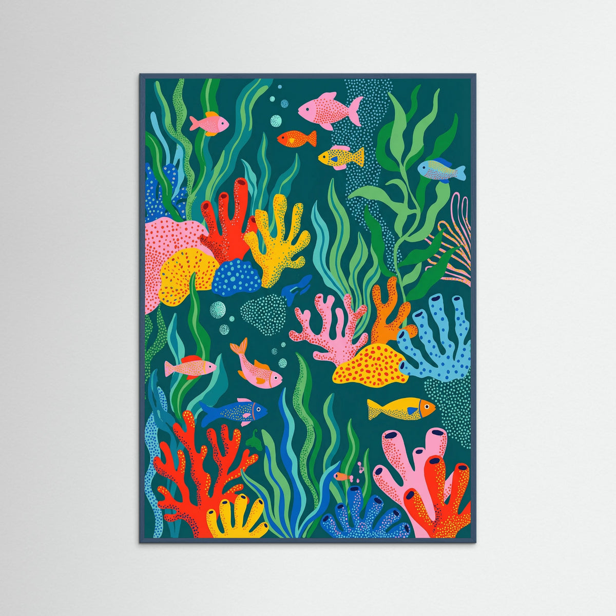 Teal Wood Park Floral Whimsy