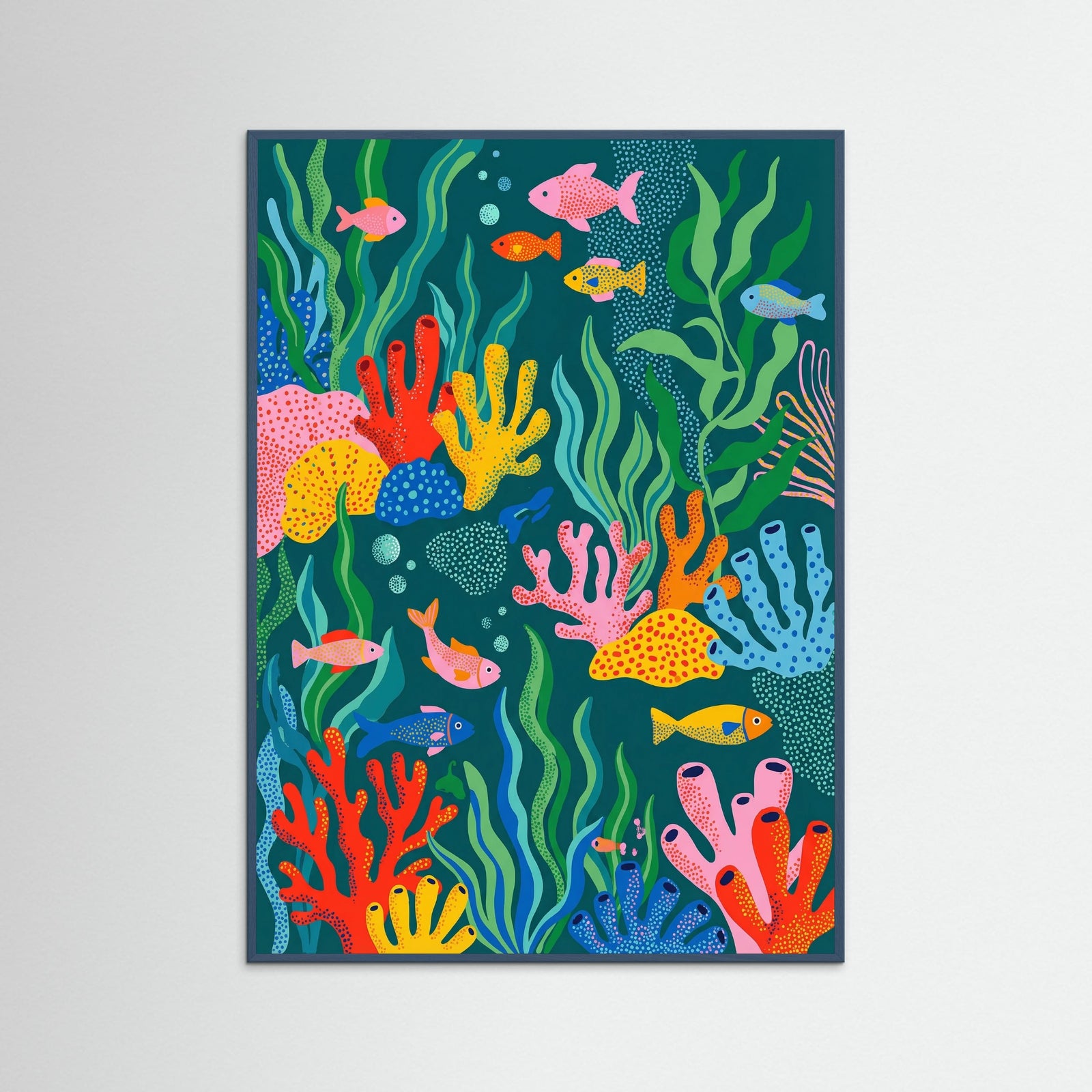 Teal Wood Park Floral Whimsy