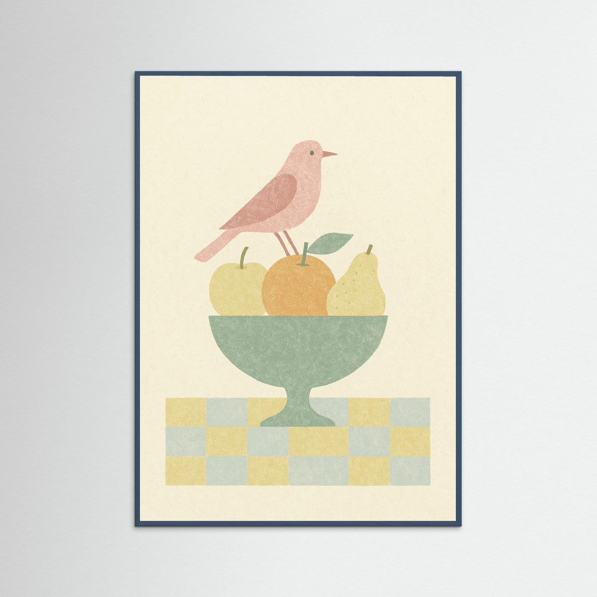 Teal Wood Pastel Botanical Table