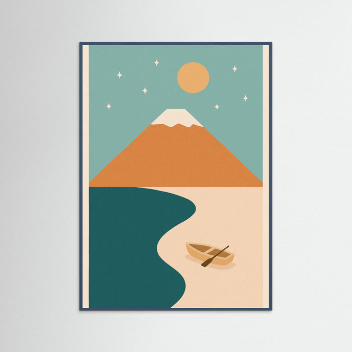 Teal Wood Pastel Peak Vista