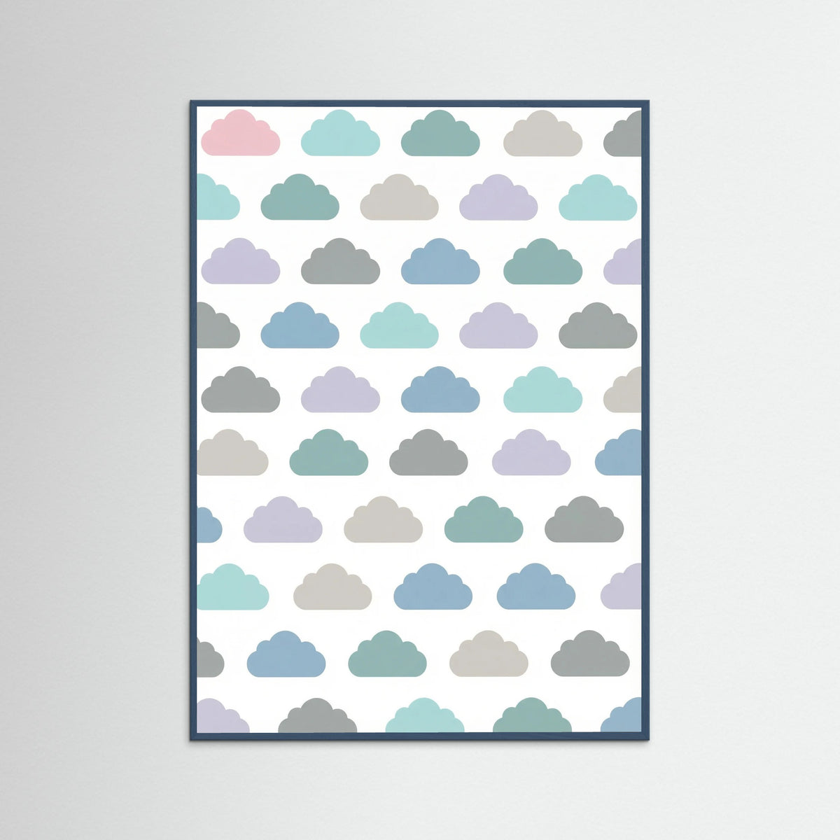 Teal Wood Pastel Rainfall