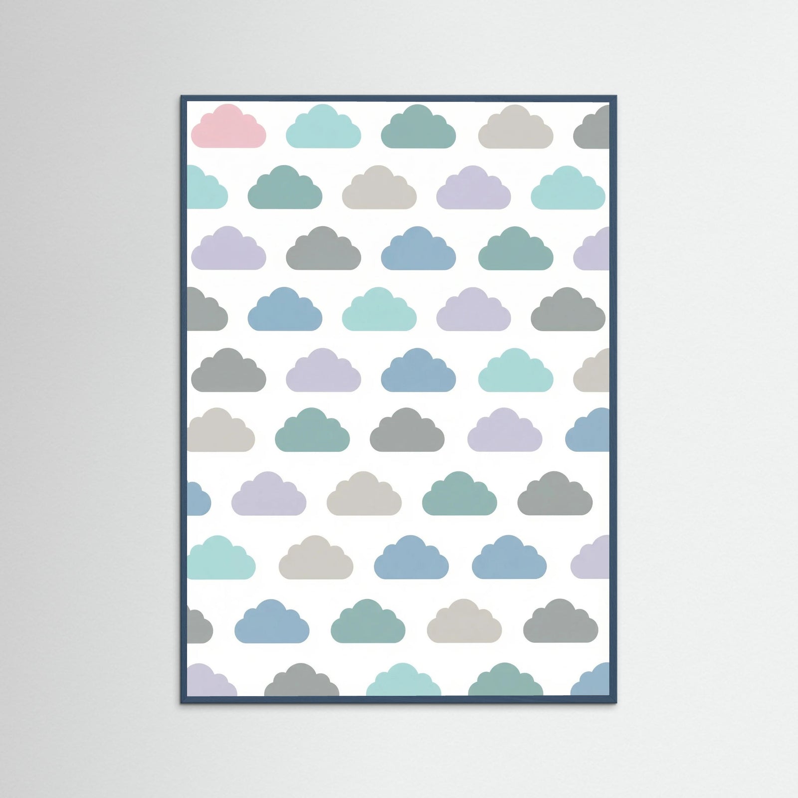 Teal Wood Pastel Rainfall