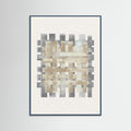 Teal Wood Pattern on Pattern No.2 Poster