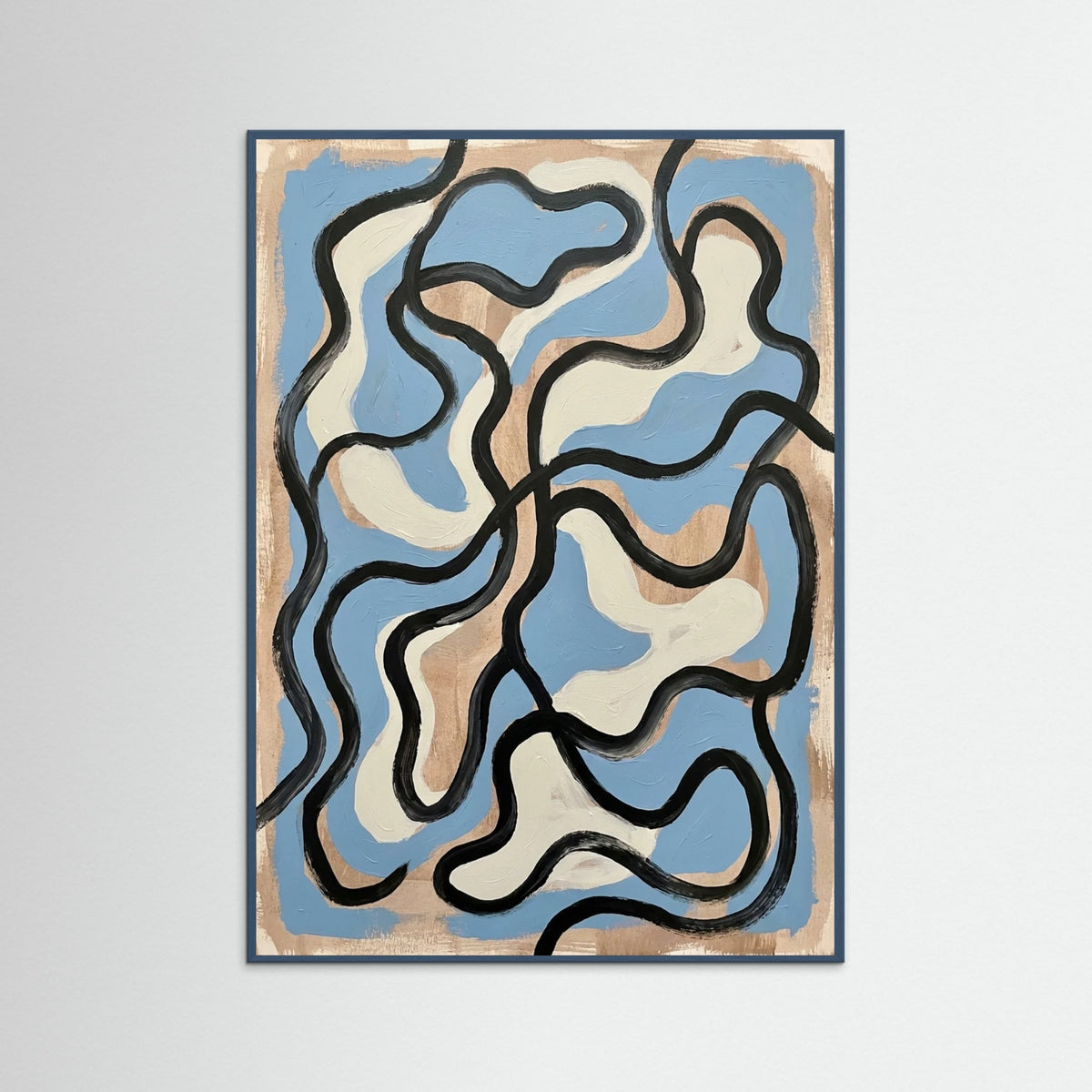 Teal Wood Patterned Strokes