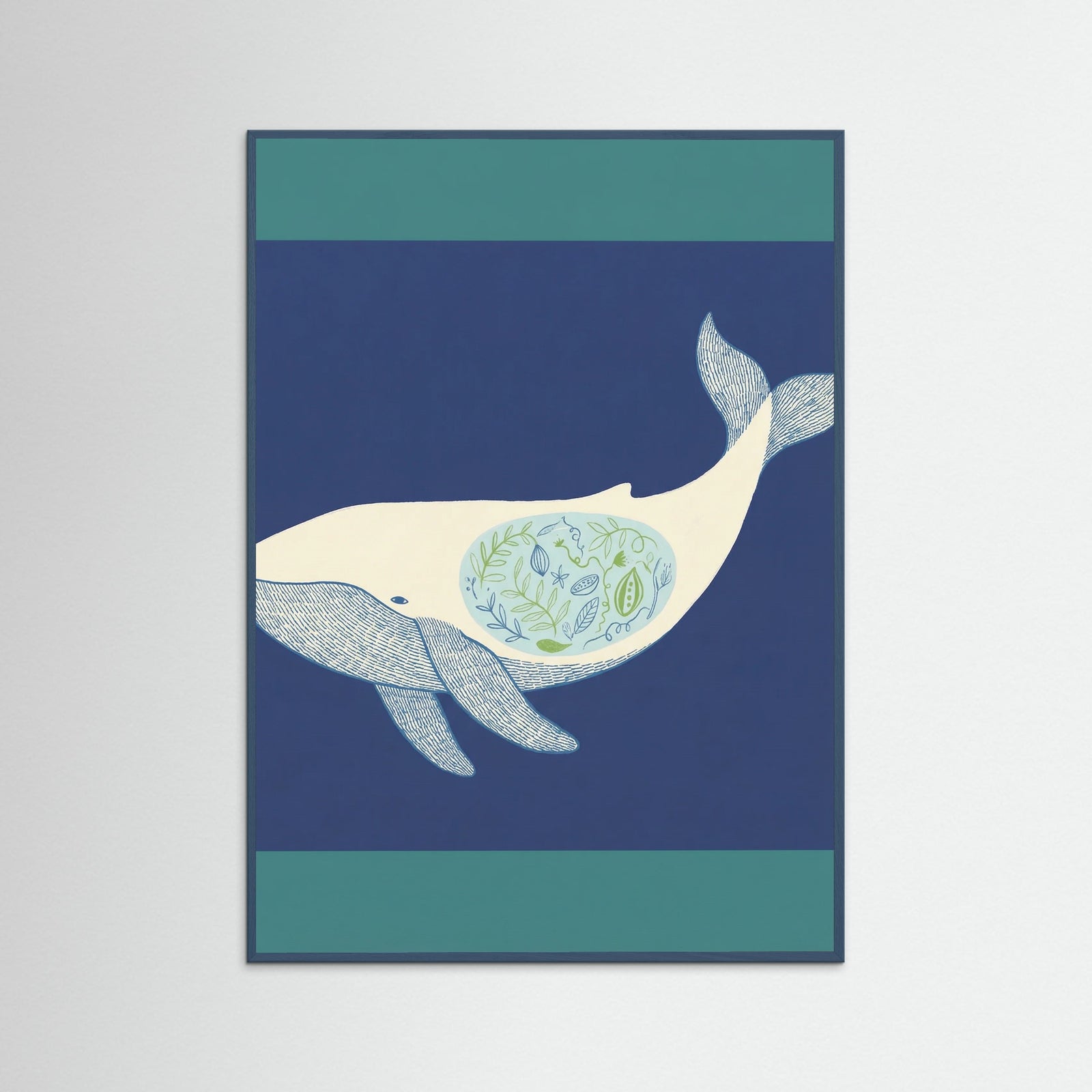 Teal Wood Peaceful Ascent