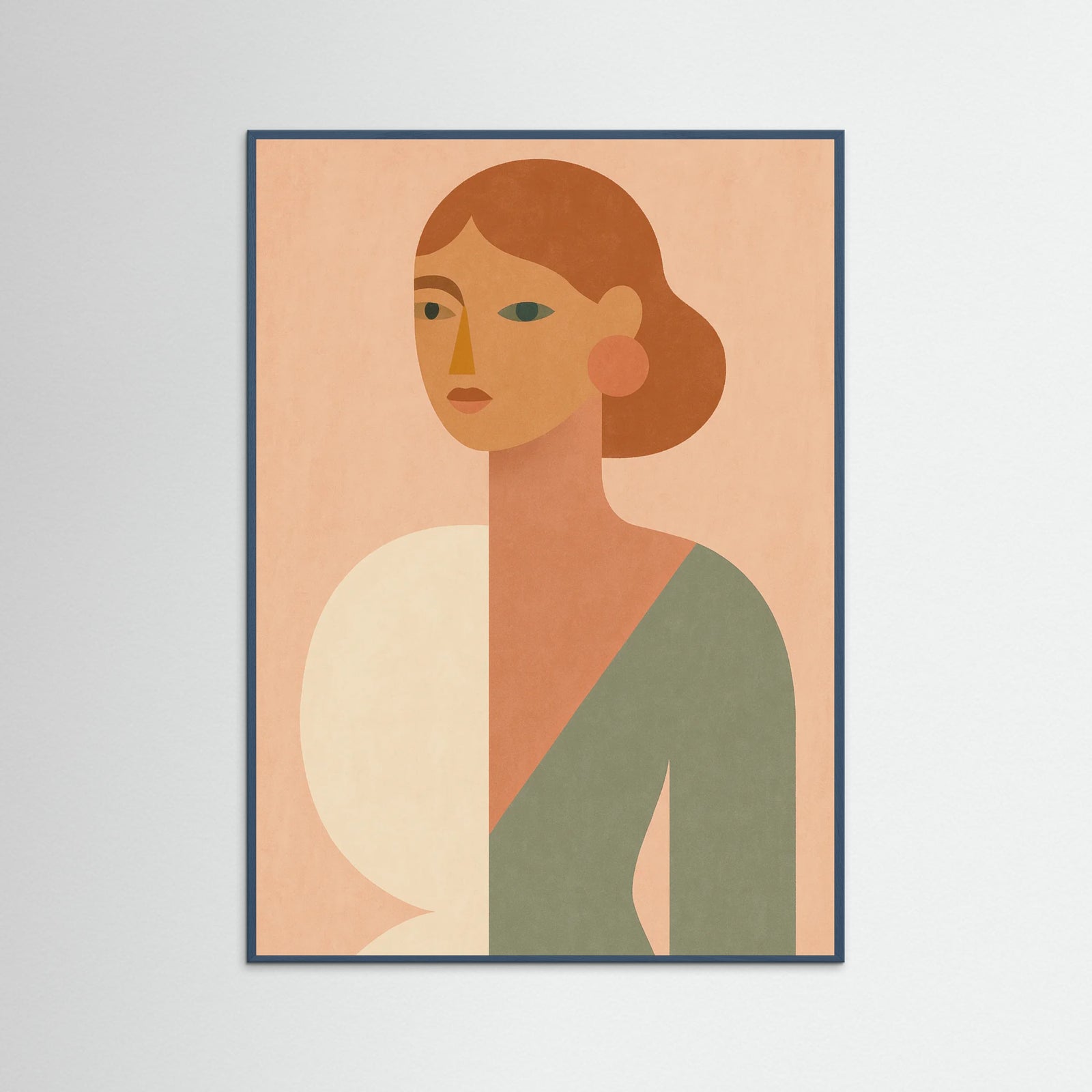 Teal Wood Peachy Tones