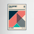 Peak District National Park Travel Poster – Poster und Kunstdruck