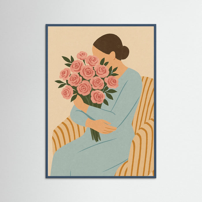Teal Wood Petal Dreams
