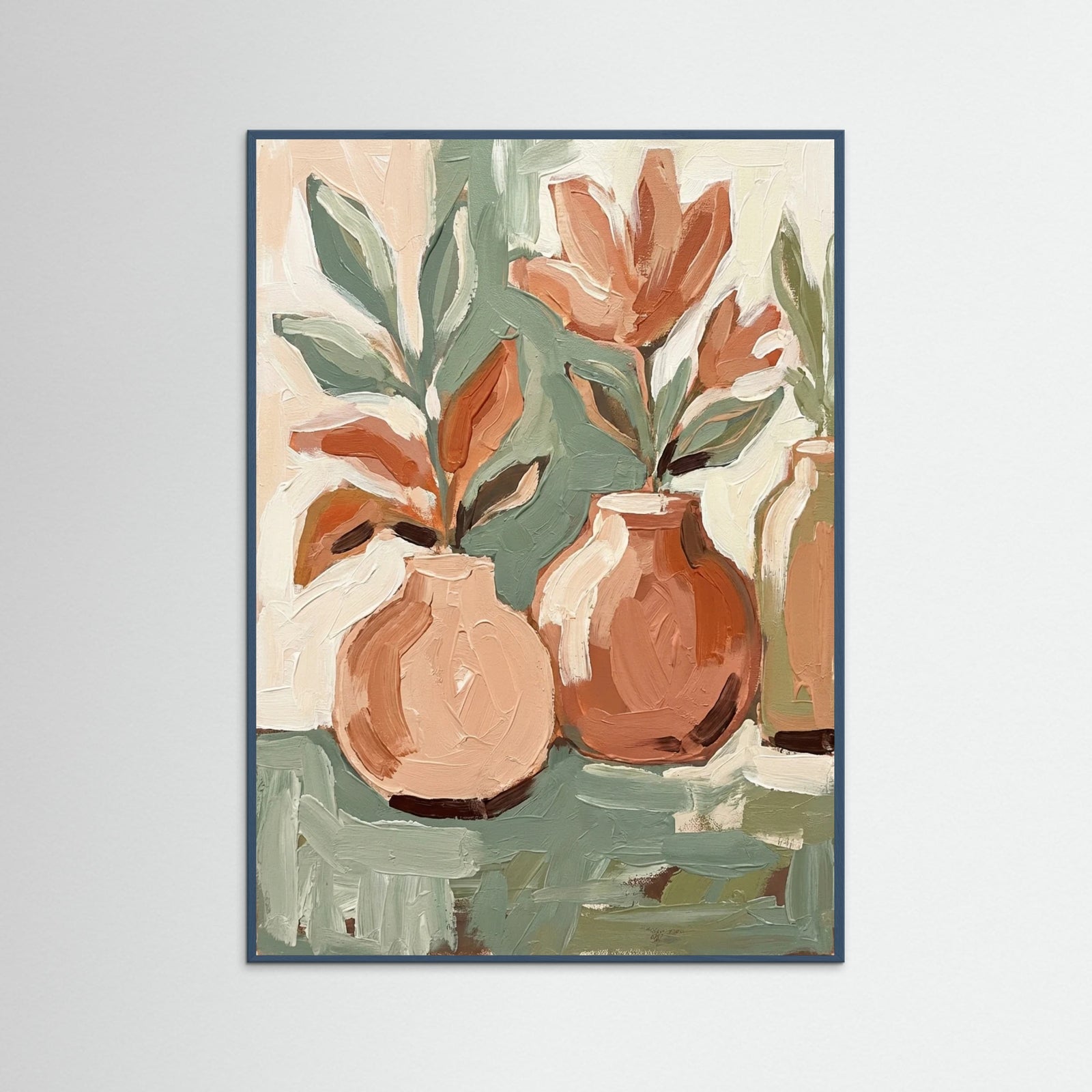 Teal Wood Petal Strokes