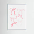 Pink Bows Poster – plakat og kunsttryk