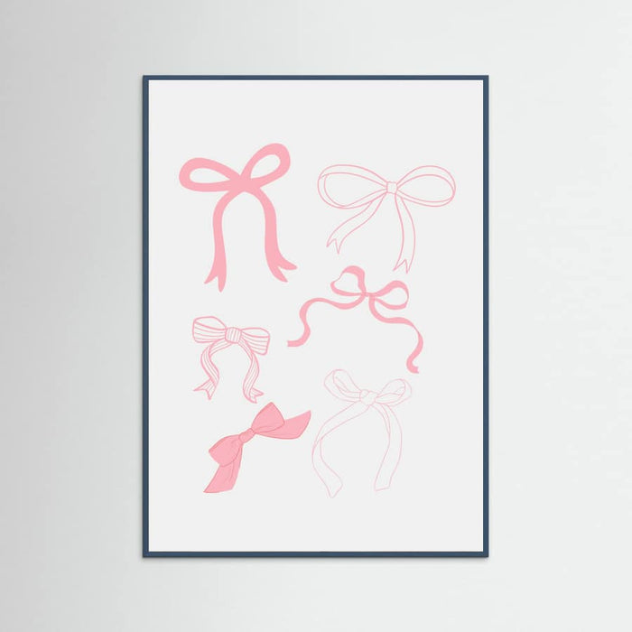 Pink Bows Poster – plakat og kunsttryk
