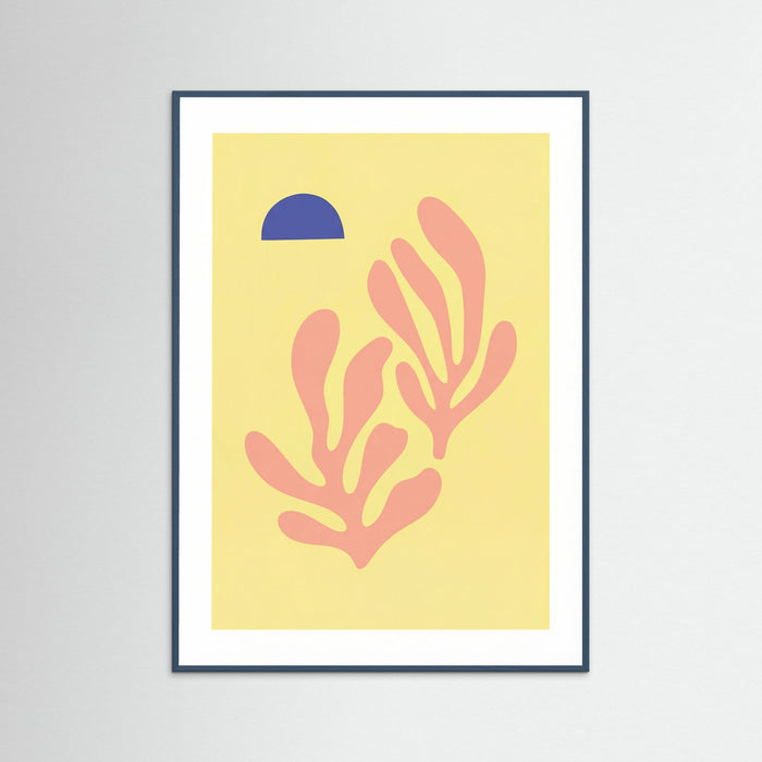 Teal Wood Pink Coral Bloom