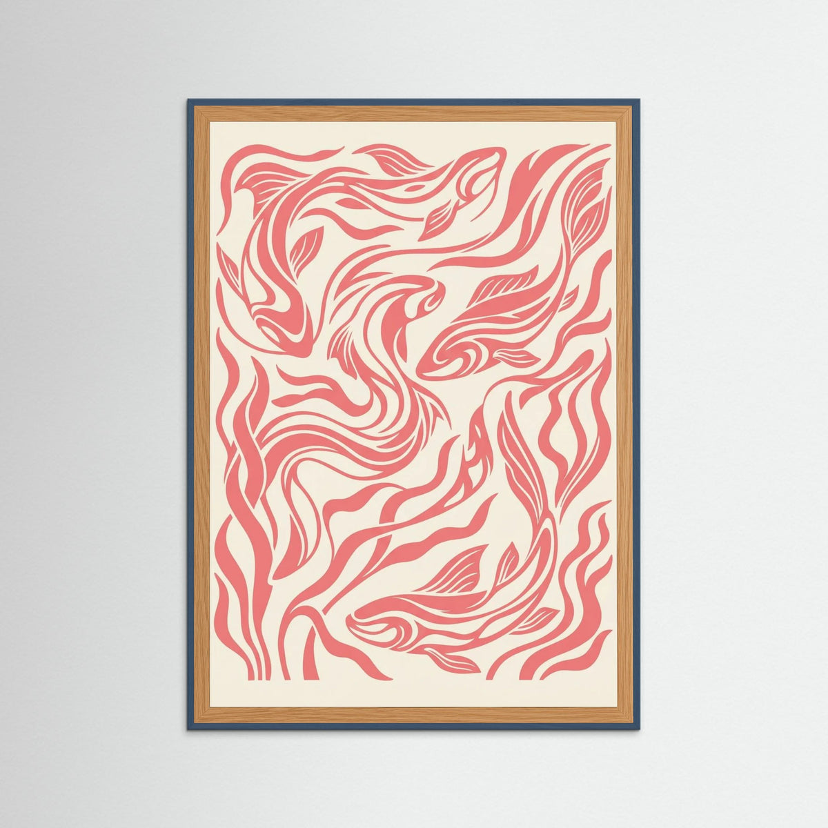 Teal Wood Pink Flight