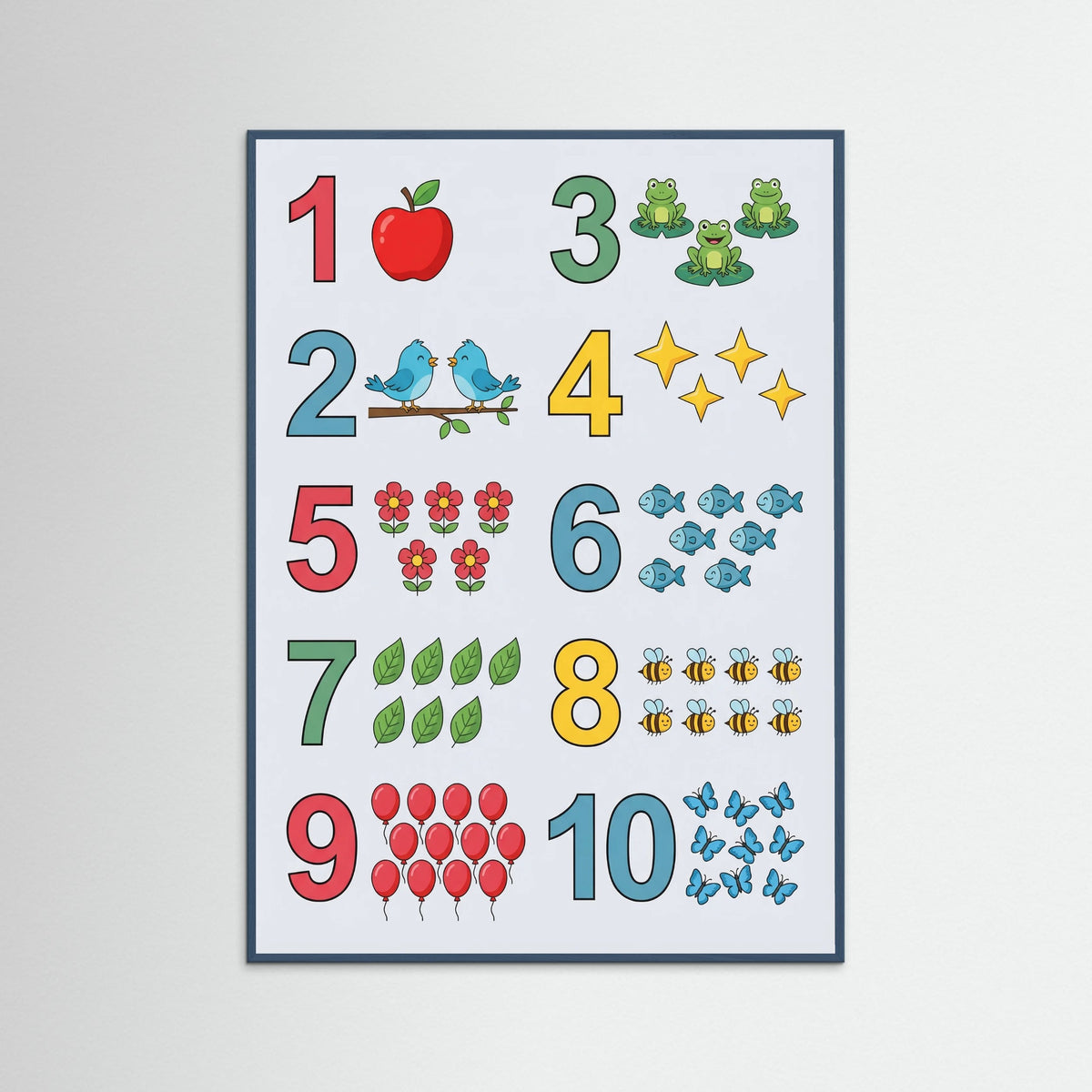 Teal Wood Playful Alphabet Safari