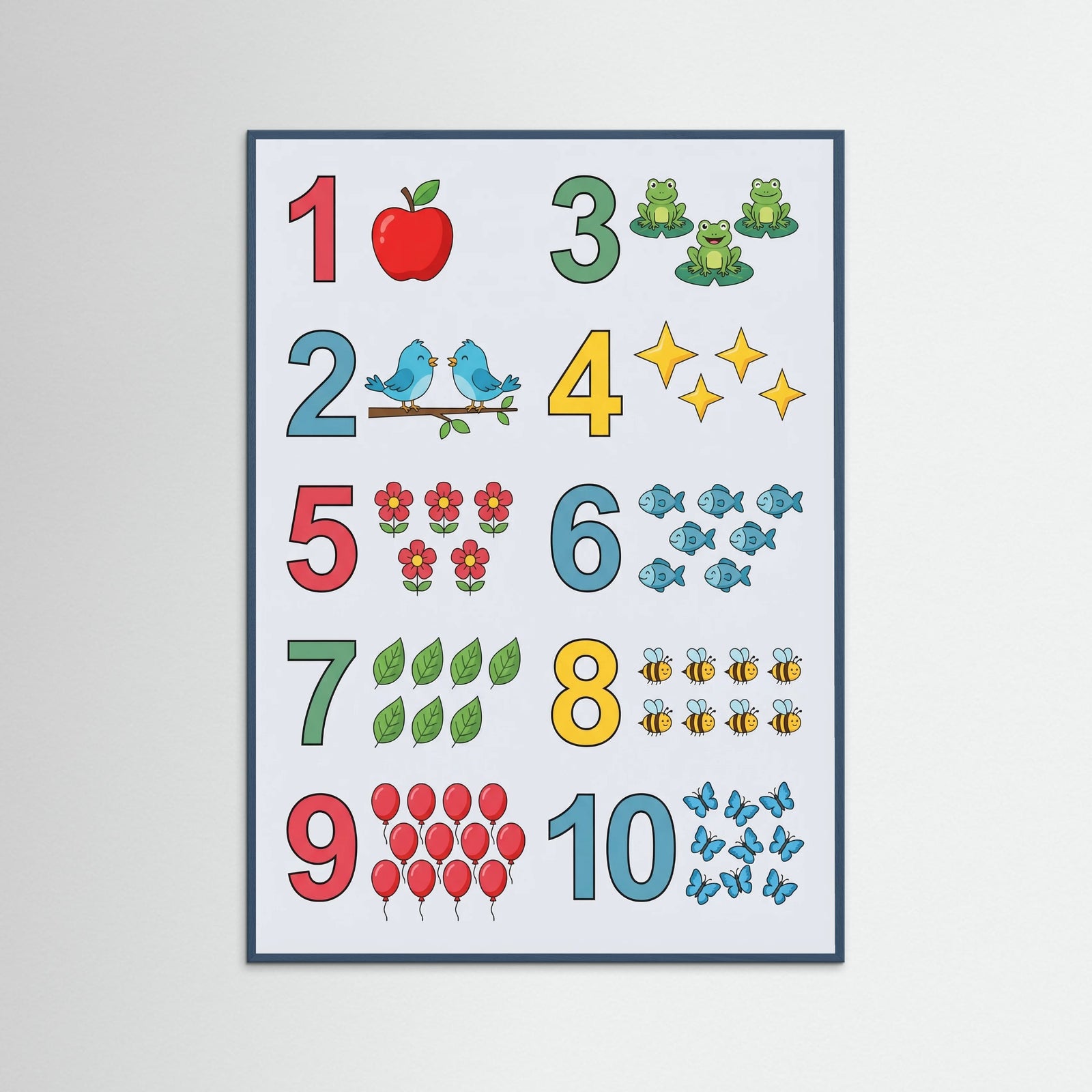 Teal Wood Playful Alphabet Safari