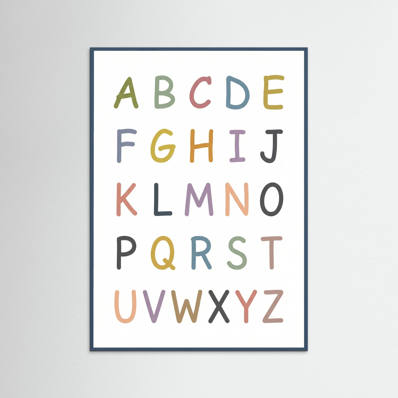 Teal Wood Playful Number Chart