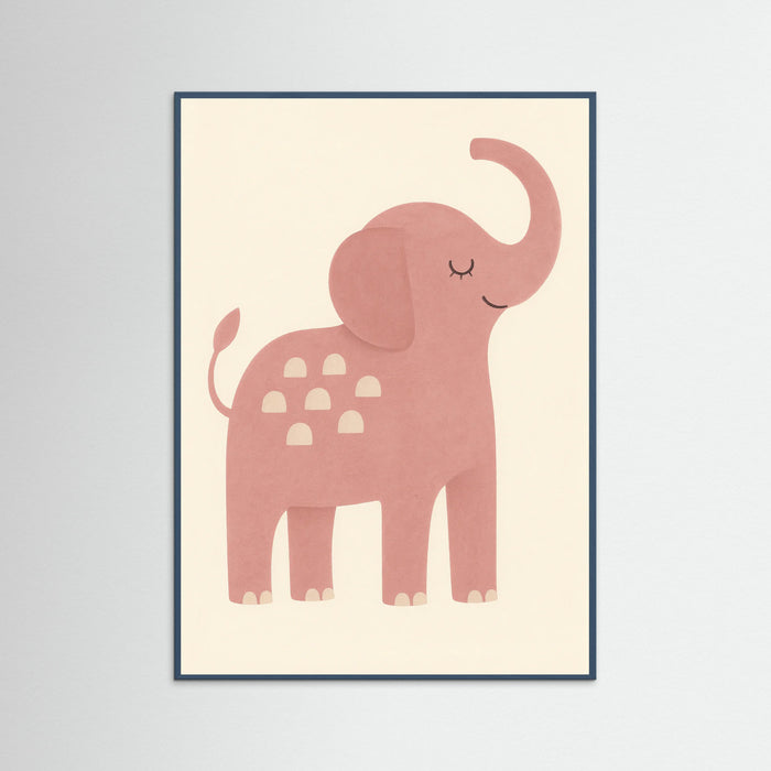 Teal Wood Playful Pachyderm