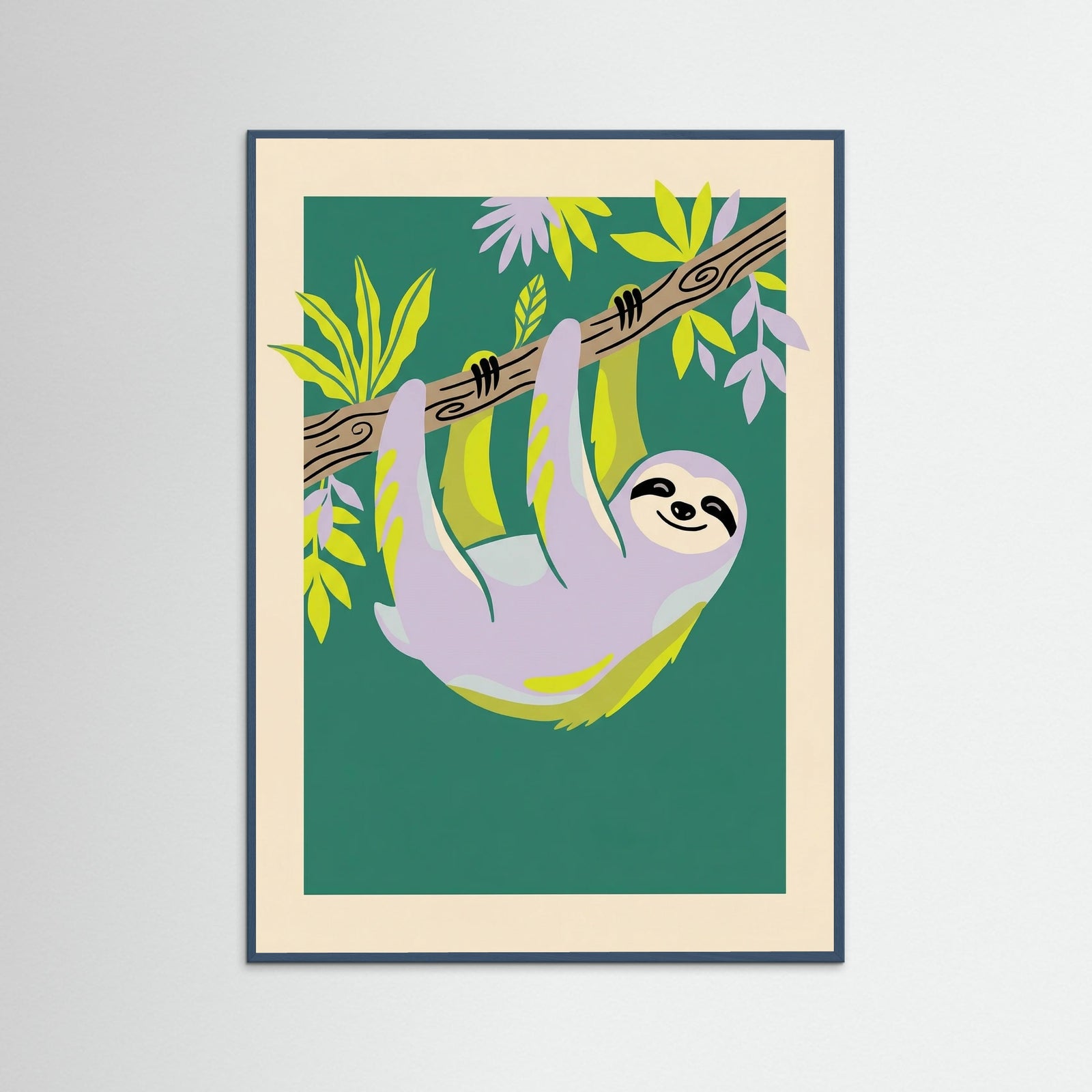 Teal Wood Playful Primate