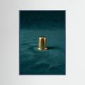 Teal Wood Polished Pair