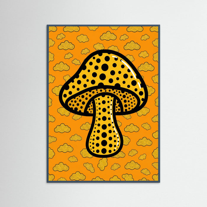 Teal Wood Polka Dot Gourd
