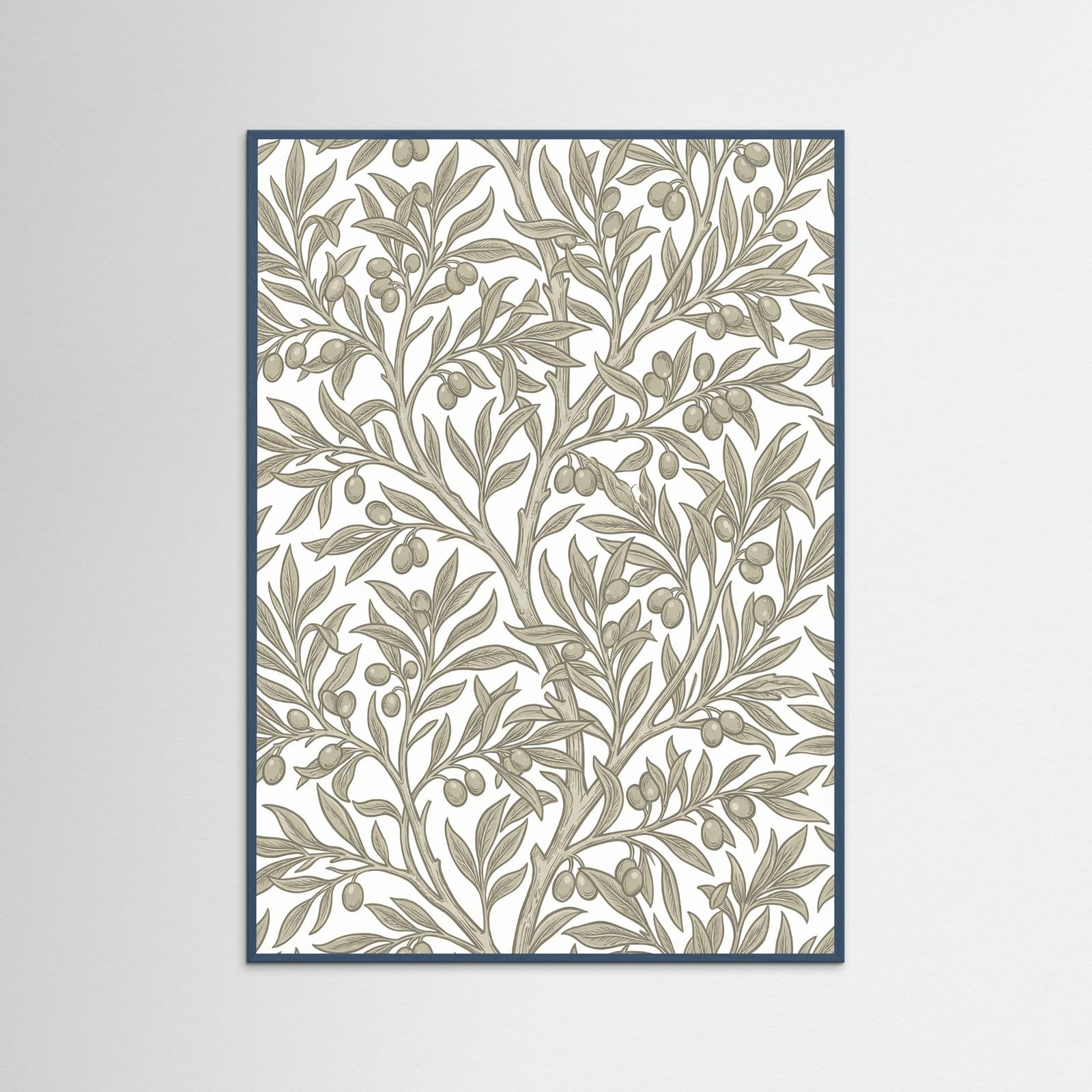 Teal Wood Pomegranate Vines