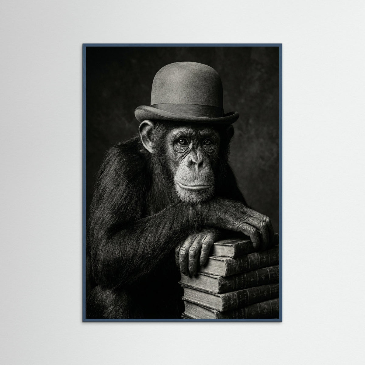 Teal Wood Popcorn Primate