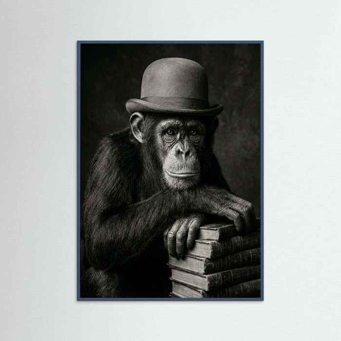 Teal Wood Popcorn Primate