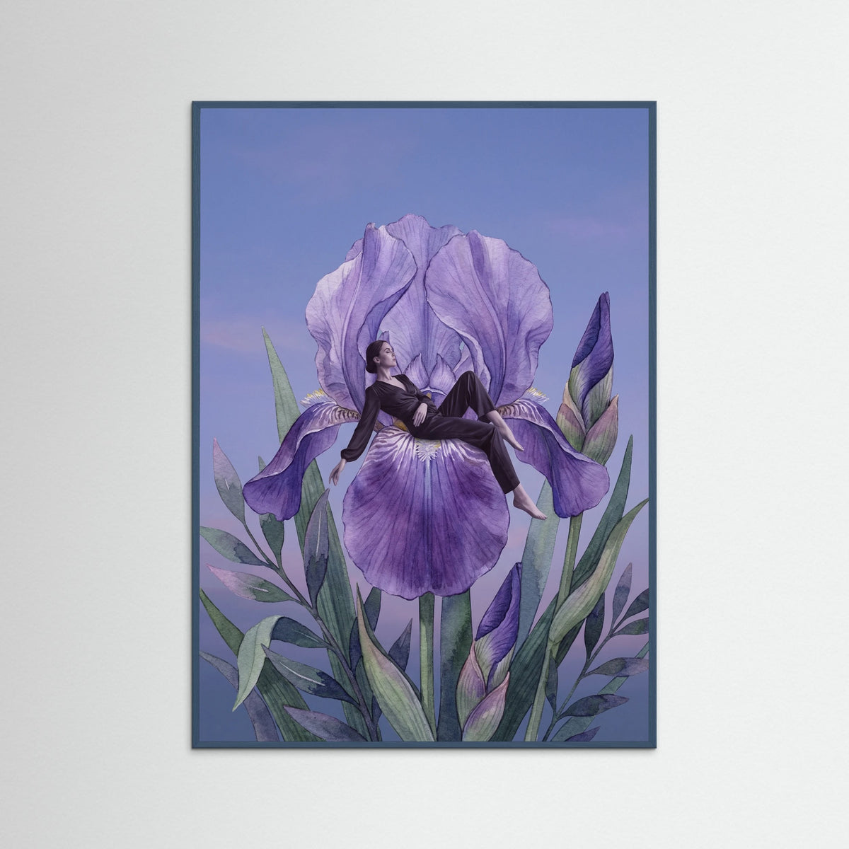 Teal Wood Poppy Reverie