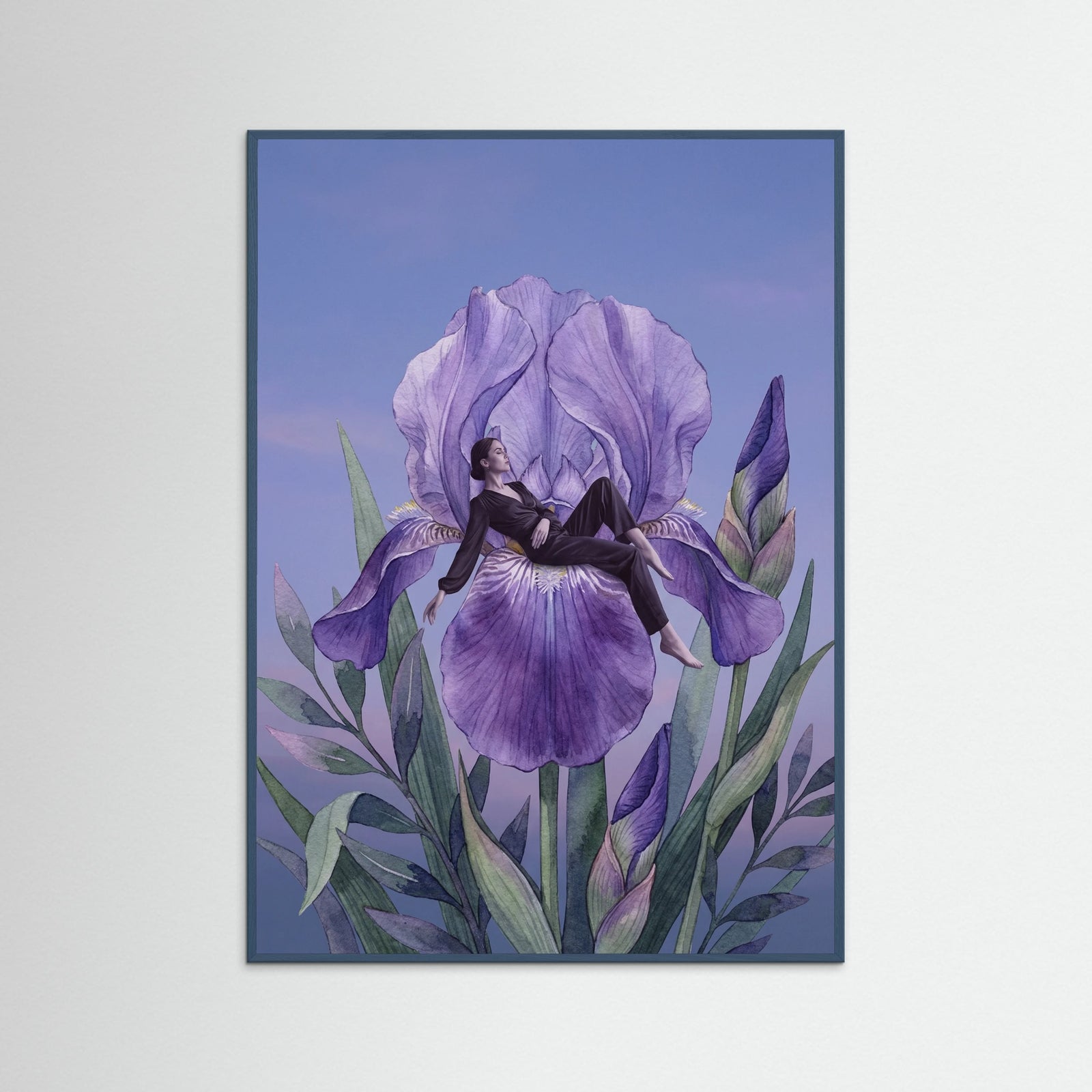 Teal Wood Poppy Reverie