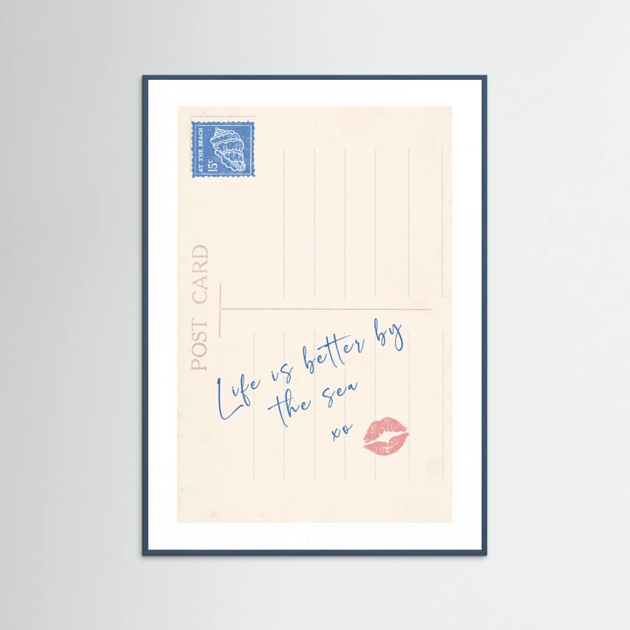 Postcard Life Is Better Poster – plakat og kunsttryk