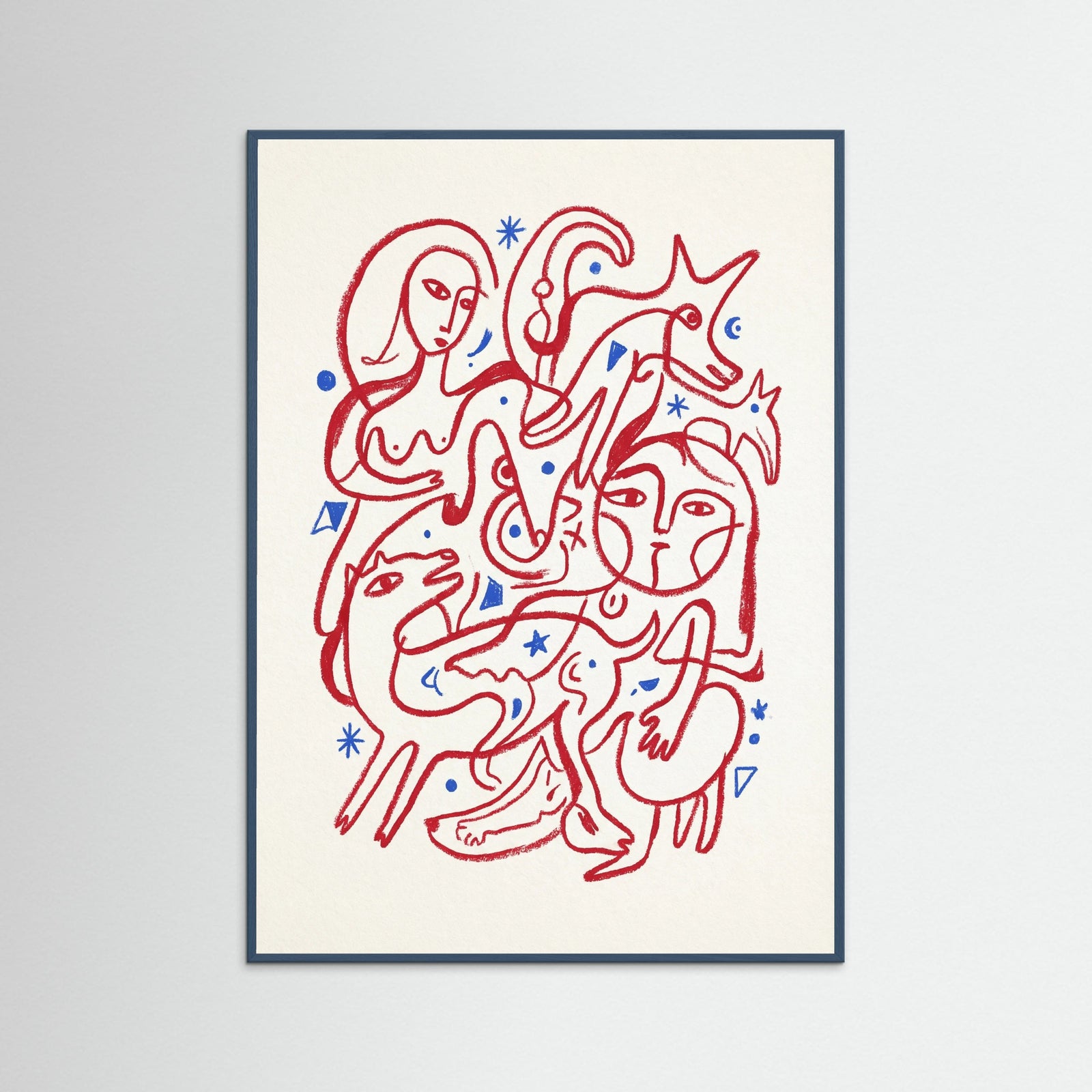 Teal Wood Primal Form