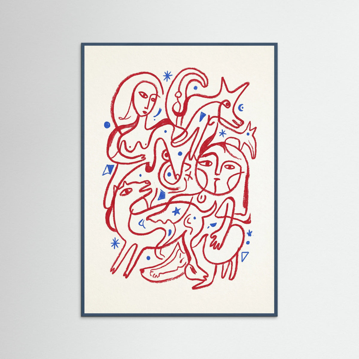 Teal Wood Primal Form