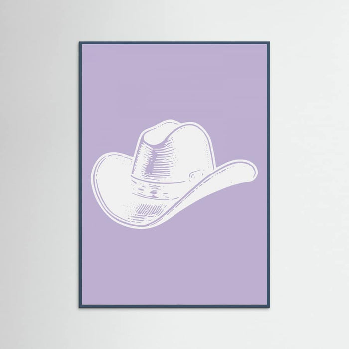Plakat Purple Cowboy Hat – plakat i druk artystyczny