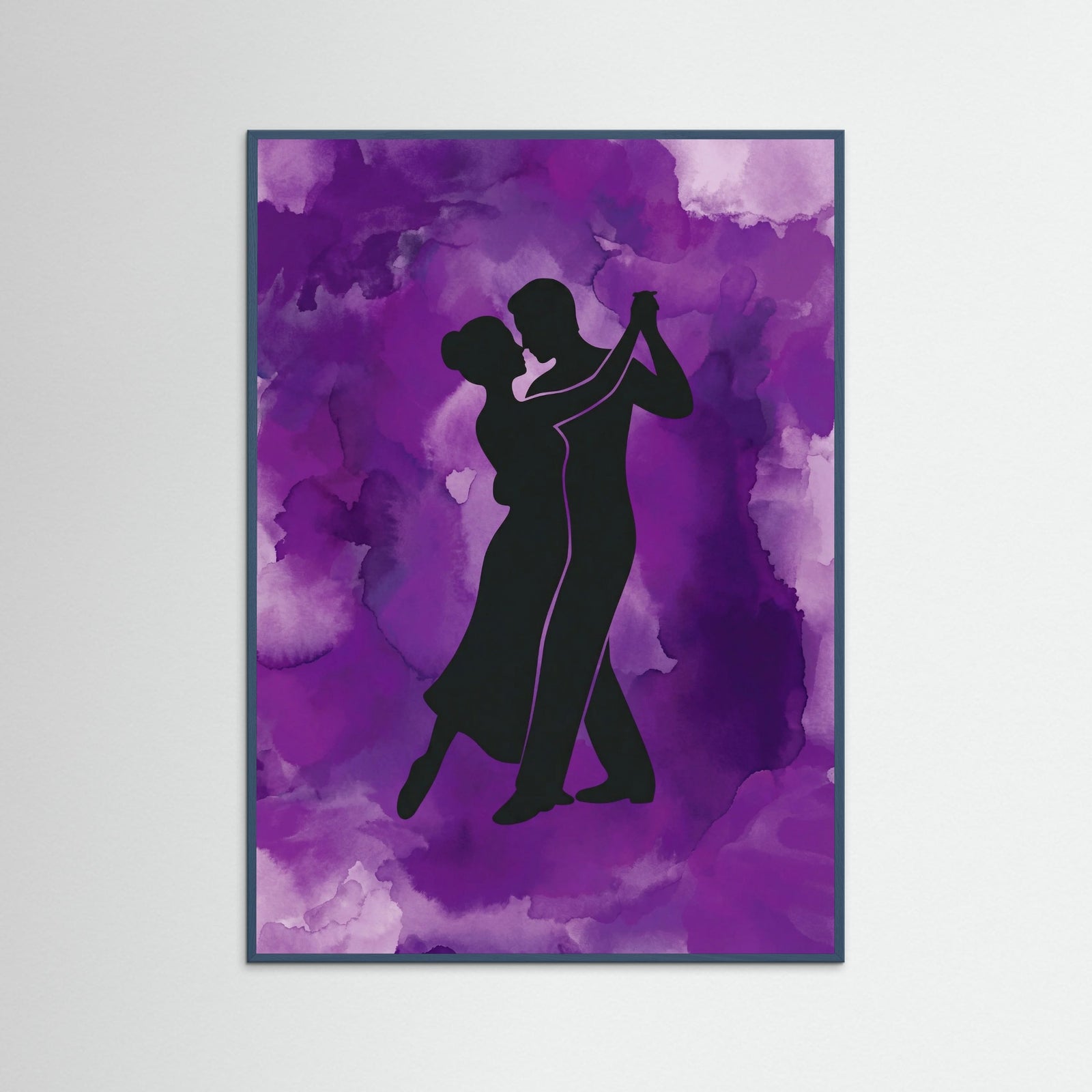 Teal Wood Purple Embrace