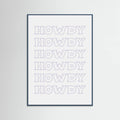 Plakat Purple Howdy – plakat i druk artystyczny